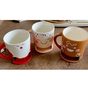 Indigo Cookie Pocket Mugs (Santa/Reindeer/Sugar Cookie)